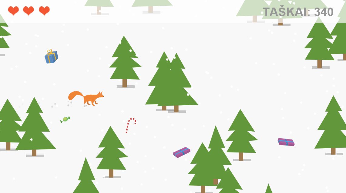 Foxmas — browser game using the same fox character